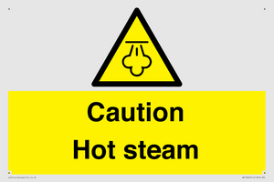 Caution Hot steam